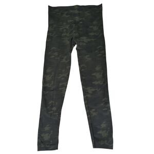 Spanx Look at Me Now Seamless Leggings Green‎ Camo FL3515 Women's Size XL